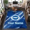 Crystal Velvet Rug Brighton & Hove Albion Football Print Custom Name Text Floor Mat Home Decor