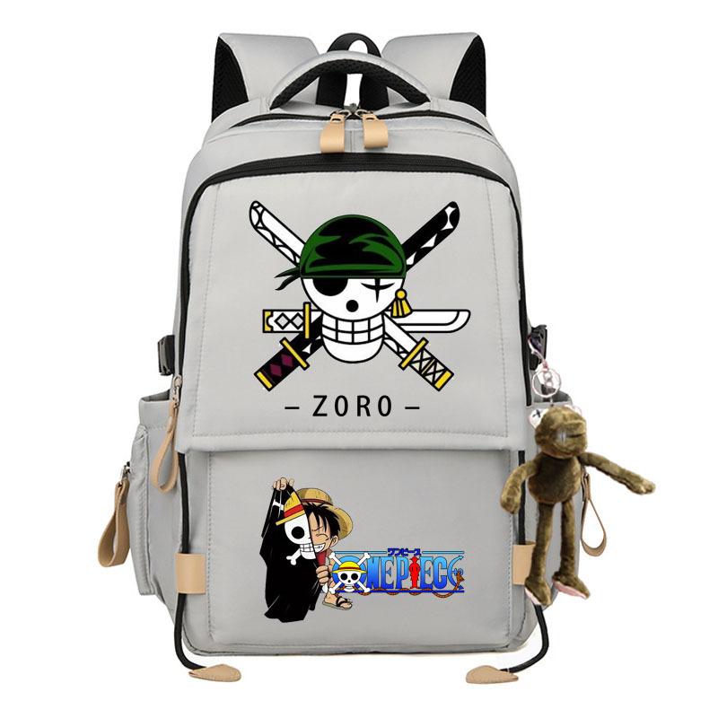 Zaino elegante di grande capacità a tema One Piece per studenti. 7529