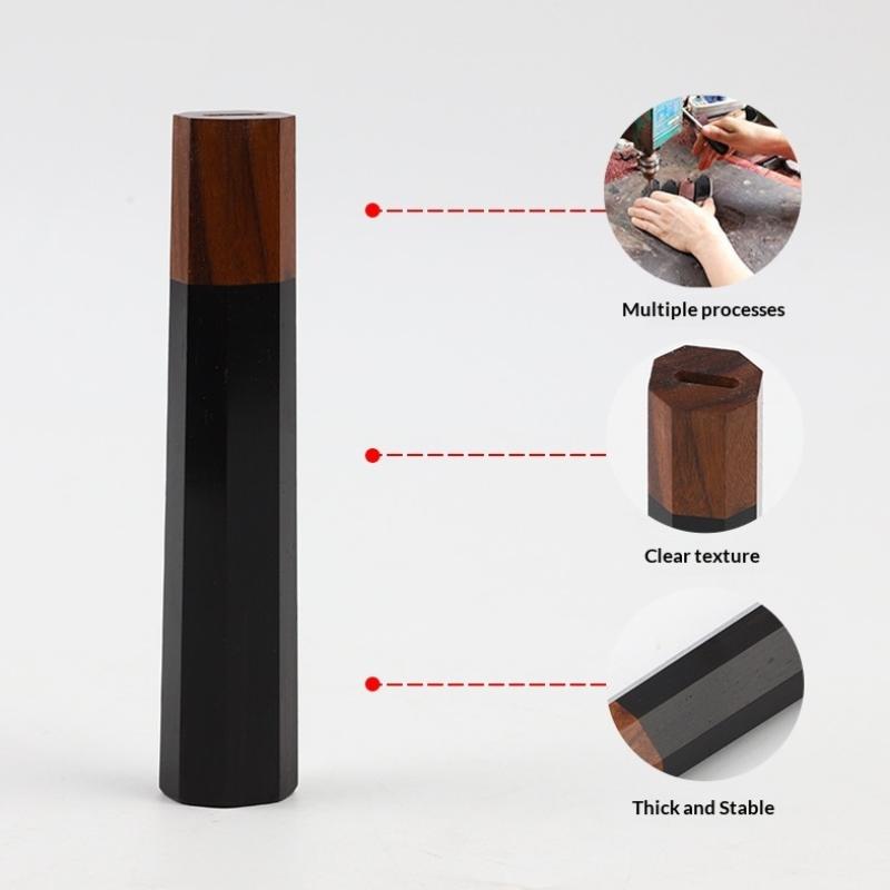 Octagonal Knife Handle For Diy Semi-Finished Handmade Damascus Steel Knife Material Kitchen Knife Handle