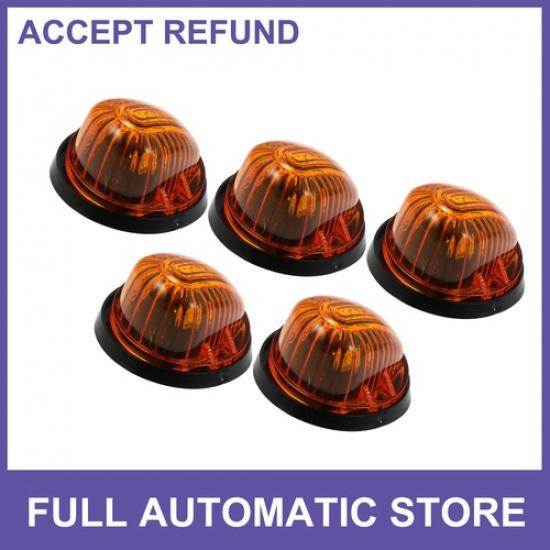 5pcs Top Cab Marker Light Yellow Cover Yellow Light for GMC C1500 79-84 1986