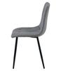 Libra Chair - Dark Gray Fabric / Black Legs X 2