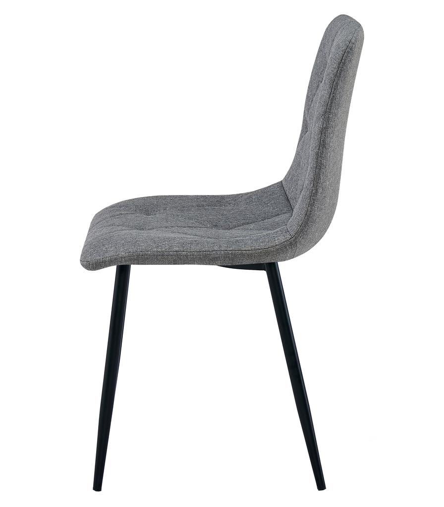 Libra Chair - Dark Gray Fabric / Black Legs X 2