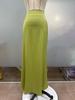 European & American Women's Imitation Silk Long Skirt, 2025 Spring/Autumn Collection