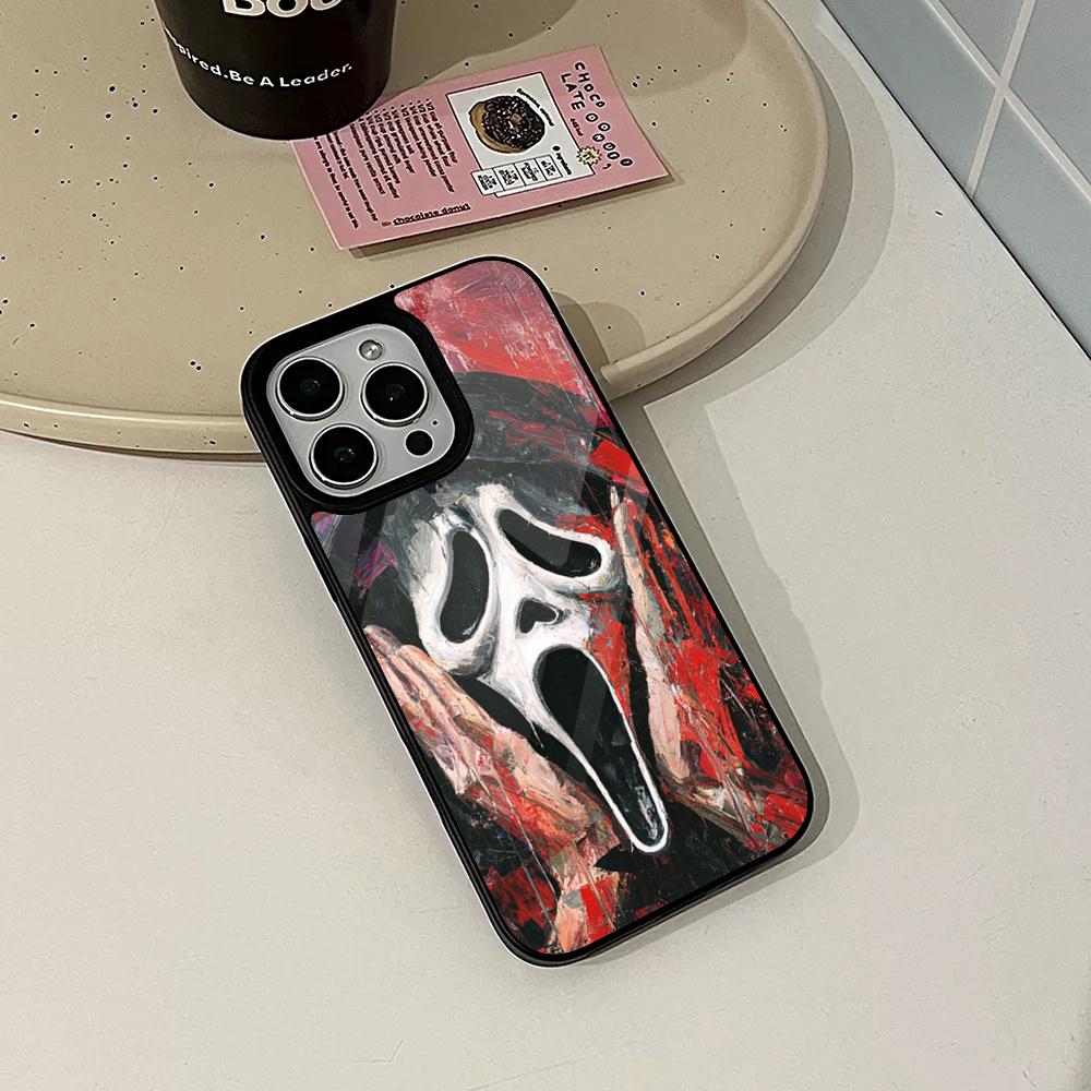 Halloween S-screams Phone Case for Iphone 17 16 15 14 Air 13 12 11 Pro Max Mini Plus Fundas Shell PC+TPU Cover