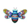 Metal Bee Wall Ornament Creative Garden Statue Art Wall Hanging Sculpture  Patio