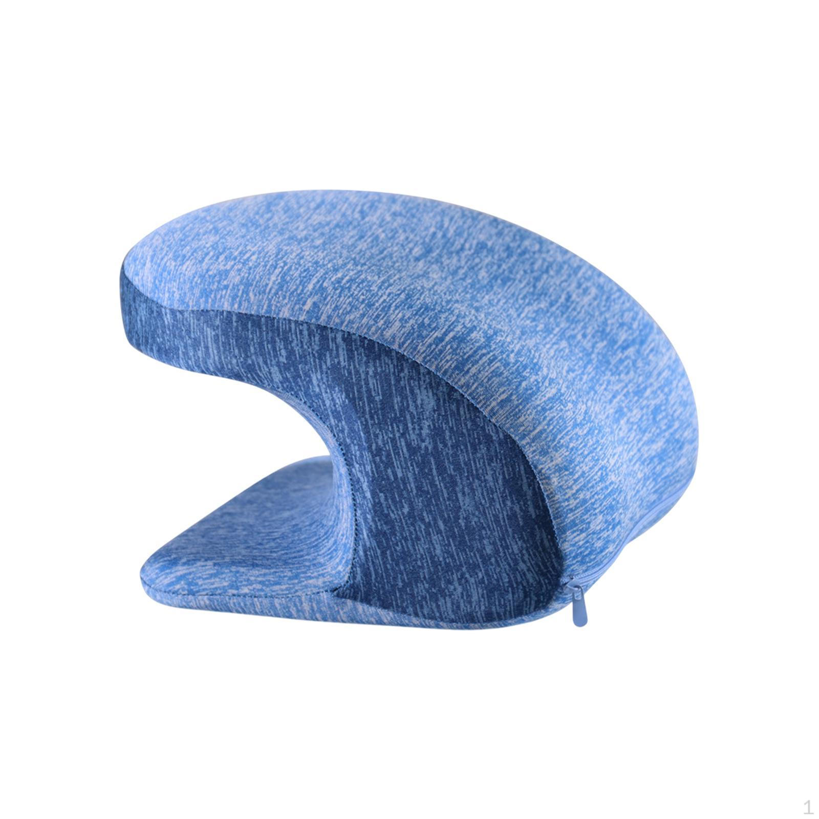 Эргономичная подушка для шеи для использования в офисе подголовник для дивана и автомобиля blue 1189₽