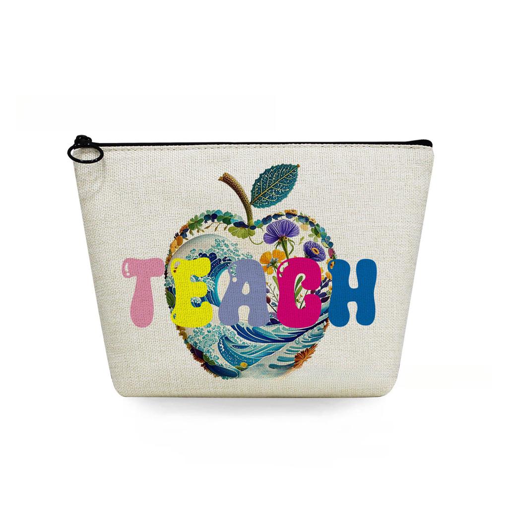 Women Teachers' Day Print Cosmetic Bag Toiletries Organize Travel Storage Case 6885 KTB