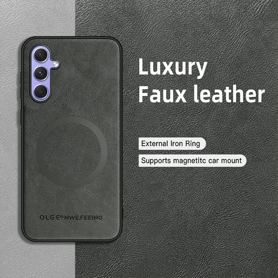 Magnetic Phone Case For Samsung Galaxy A55 A15 A25 A35 A54 A53 A52 A14 A24 A34 A33 A23 A36 A26 A16 A56 5G Classic Leather Cover