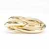 JIL SANDER [Beautiful condition] 925 double hoop earring Gold colorUsed