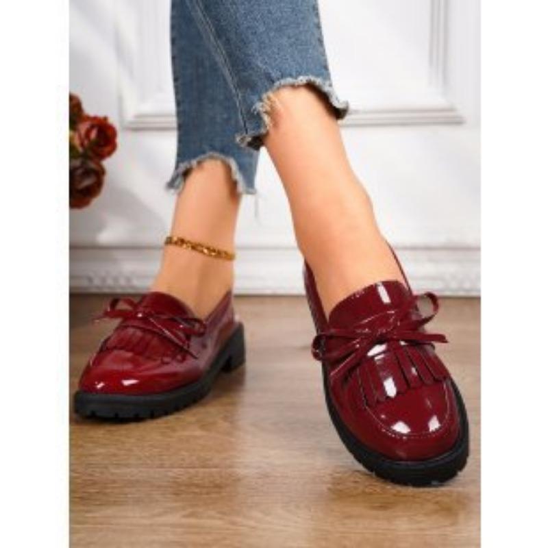 

Large size new Doudou shoes single shoes women s tassel one pedal large size casual shoes women 36