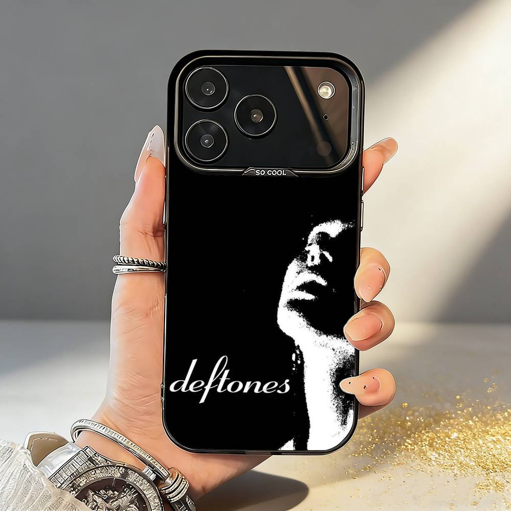 R-Rock B-Band Deftones Phone Case For iPhone17 16 15 14 13 12 Pro Max Grey Black Matte Laser Metallic Aurora Funda