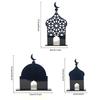 3Pcs Ramadan Table Sign Ornament Home Decoration Eid Mubarak Decoration Desktop Ornament for Home Living Room Bookshelf Bedroom