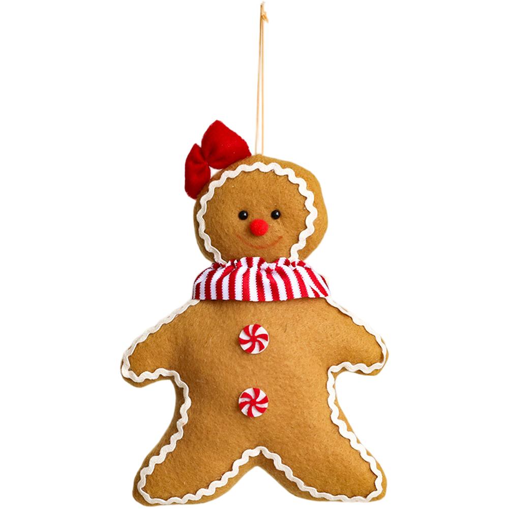 Christmas Tree Decorations Hanging Garland Plush Cookie Man Doll