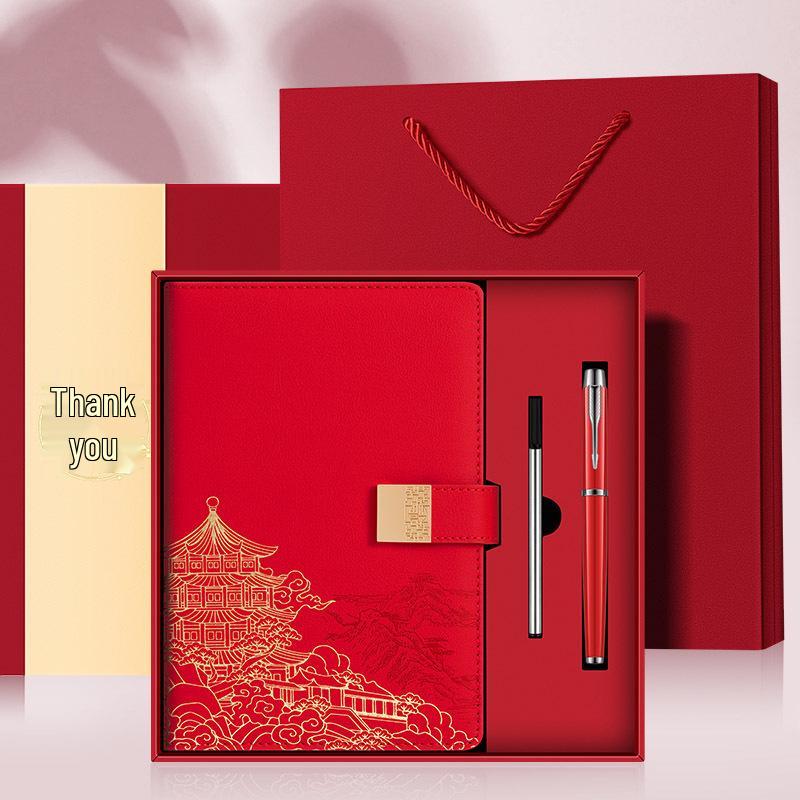 A5 Custom Business Notebook, Chinese National Style, Retro Sheepskin, Ideal for Meetings and Office Notes