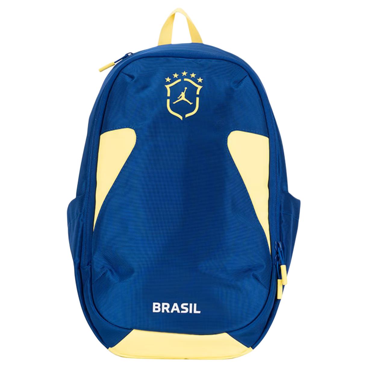 Jordan Logo Color Block Design Polyester Medium Backpack Unisex backpack Blue Yellow JD2623151AD-001 Blue & Yellow