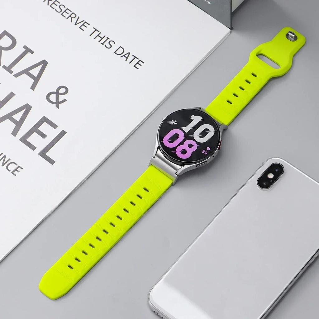 Silicone Strap for Samsung Galaxy Watch 6 5 4 40mm 44mm 5Pro 45mm No Gaps Band For Galaxy Watch 6 Classic 43 47mm 42 46mm Correa