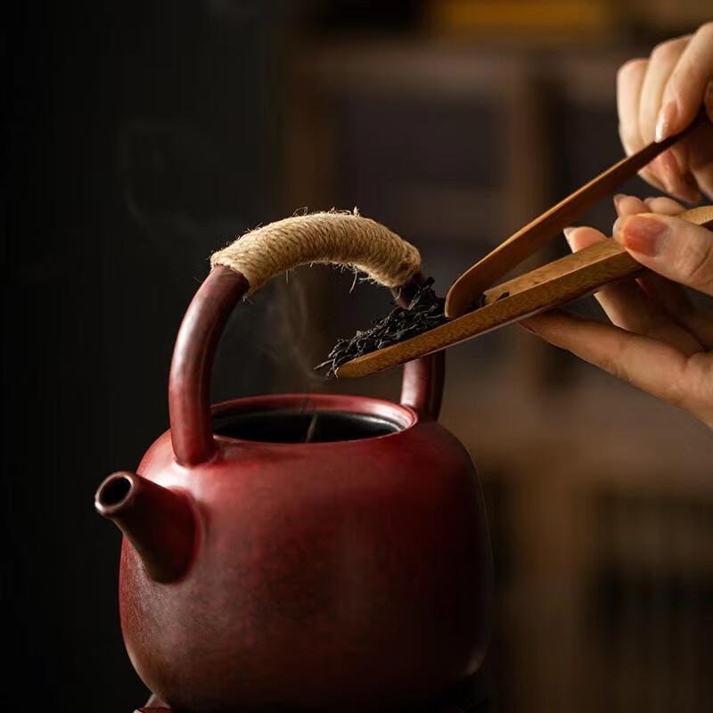 Hao Ku Handmade Red Clay Tea Ceremony Charcoal Stove