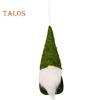 Christmas Hanging Gnome Decorations Plush Gnome Ornaments Handmade Faceless Dwarf Figurine for Tree Wall Fireplace Window Decor