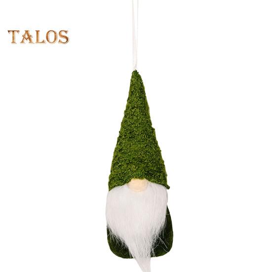 Christmas Hanging Gnome Decorations Plush Gnome Ornaments Handmade Faceless Dwarf Figurine for Tree Wall Fireplace Window Decor