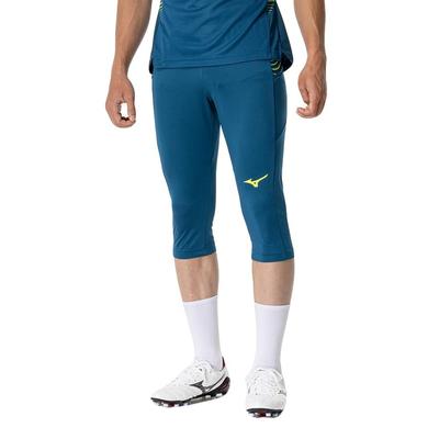 Soccer Training Pants, 3/4 Length, Slim Fit, Unisex, P2MDB037, Deep Emerald, Size L