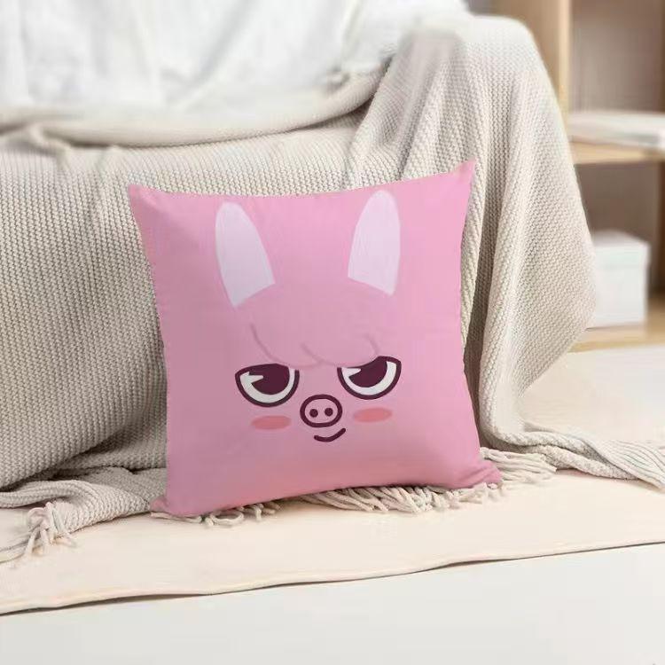 

Подушка SKZOO Подушка Kpop Straykids SKZ Хьонджин, Бан Чан, Лі Ноу, Хан, Фелікс, Синмін, I.N, Чанбін 40cm*40cm рожевий