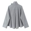 European Style Plaid Pocket Long Sleeve Shirt for Women 2025