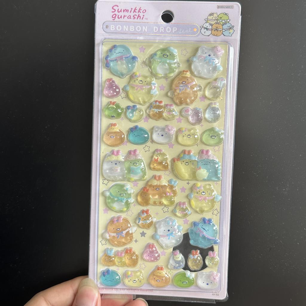 Mini Japanese Style New Cartoon 3D Drop Relief Stickers Scrapbooking Diy Journaling Stationery Diary Decor School Cute Stickers