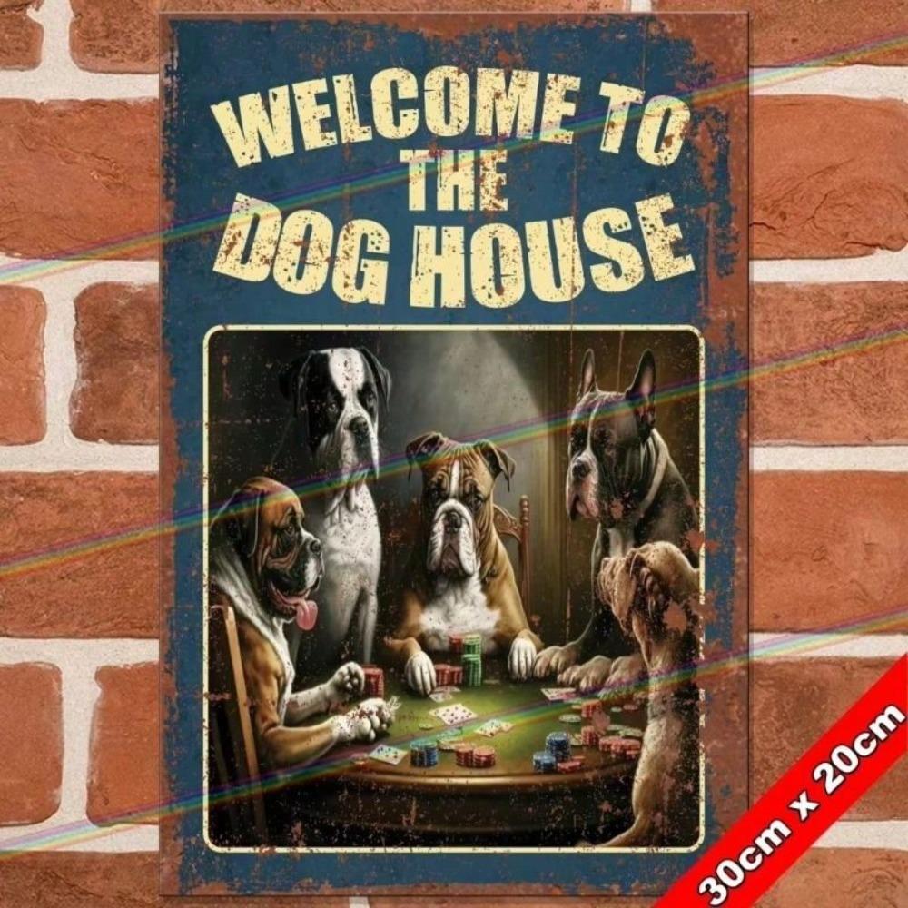 Retro Metal Tin Sign Vintage Wall Decor 30cm, Bar Garage Man Cave Gift