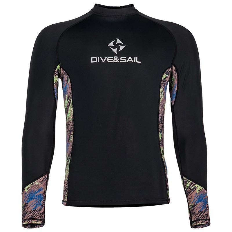 Snabbtorkande UV-skyddande Rash Guard för Dykning, Snorkling, Surfning - Herr Dam Långärmad Badkläder Med UPF 50