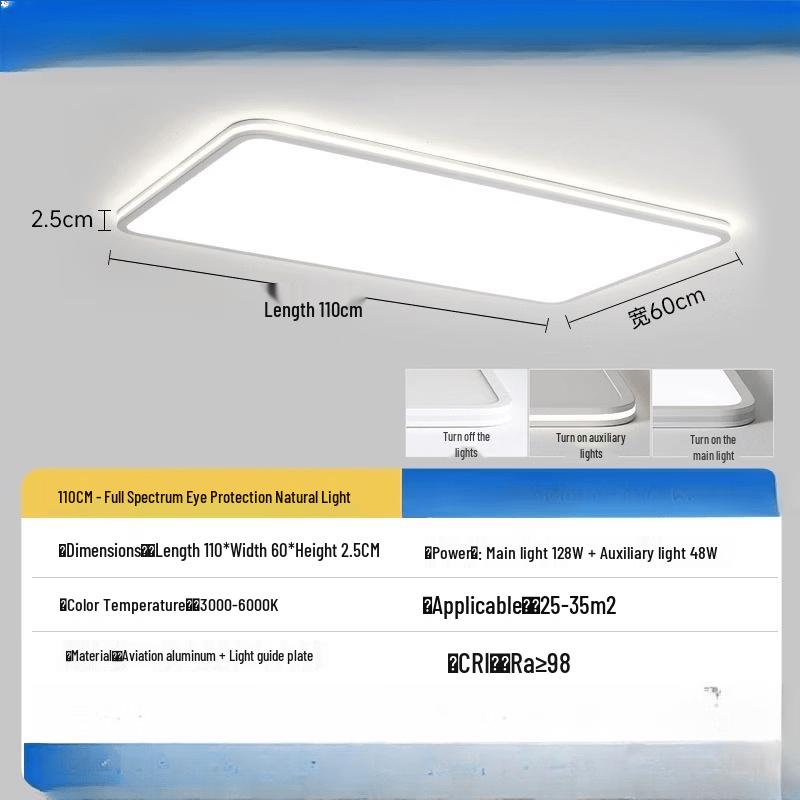 Mengpao 110CM Full-Spectrum Dimmable LED Ceiling Light