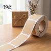 Round Blank Adhesive Labels Label Stickers, Self?Adhesive Gift Tag Stickers 250 Per Roll, Assorted Personalized Name Tags for Organizing Shapes