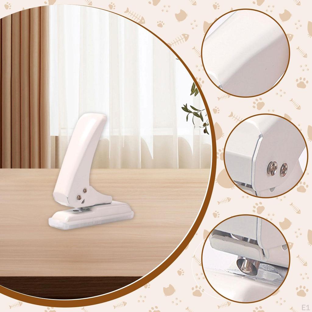 Single Hole Punch 40 Sheet Capacity Heavy Duty Labor Savings Handheld Puncher for Cards Art