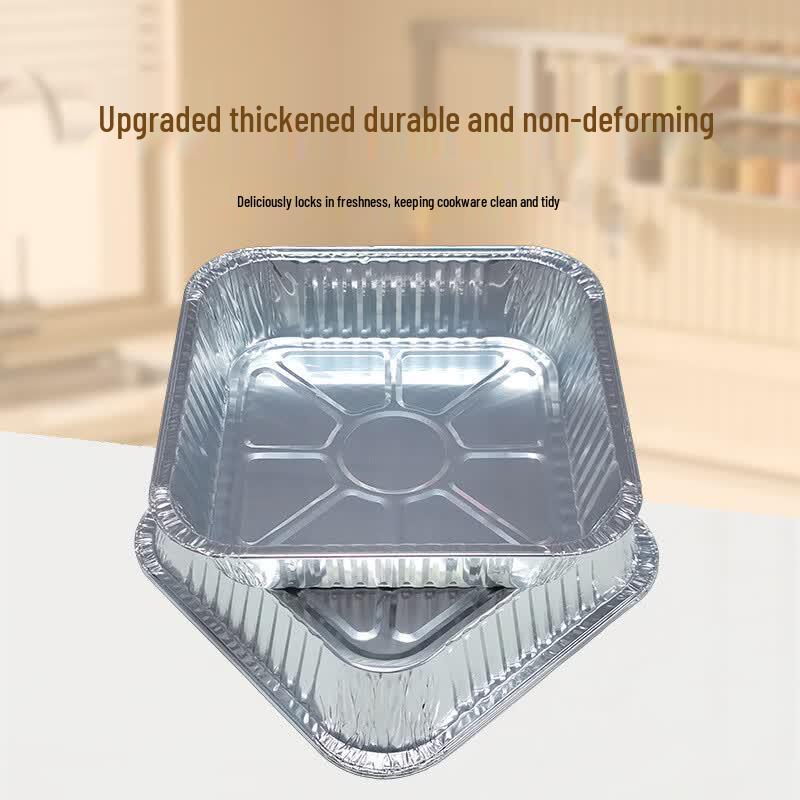 Disposable Aluminum Foil Food Container with Lid