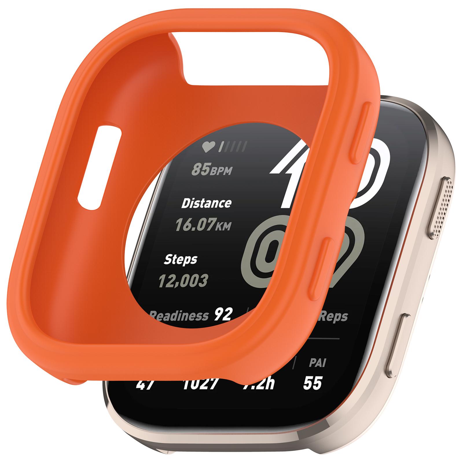 

Мягкий силиконовый чехол для умных часов Amazfit Bip 6, аксессуары, полый защитный корпус, бампер от царапин, чехол для Amazfit bip6 For Amazfit Bip 6 оранжевый