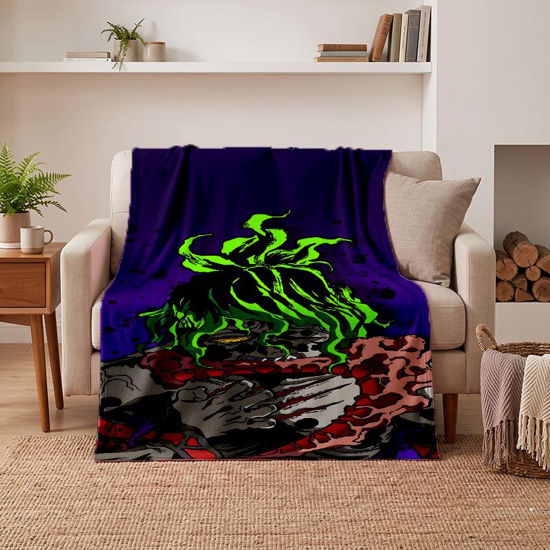 Demon Slayer Soft Warm Flannel Blankets Comfortable Blanket for Home Decoration Gifting