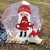 1PC Winter, Fox Automatic Open/Close Umbrella with Windproof, 8-Rib Sturdy Canopy, Durable Ribs, Fashionable Design, Outdoor Accessory, Fun Prin, Holi