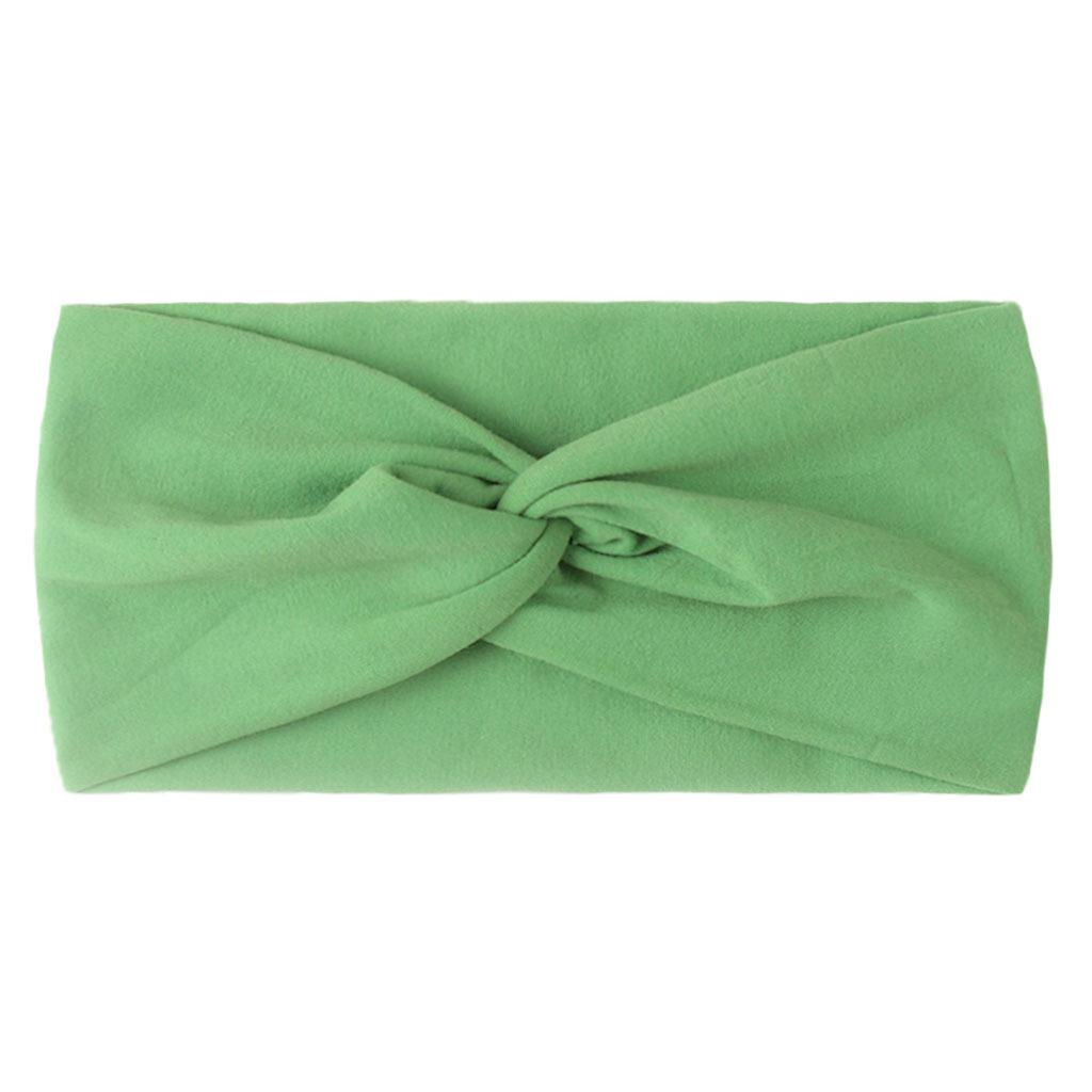 Children's Solid Color Knotted Nylon Headbands: 28 Colors Available