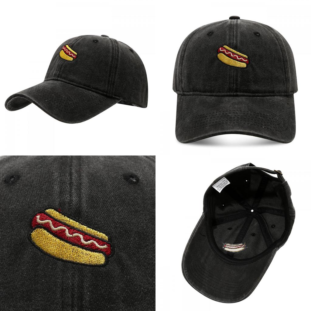 Vintage Hundmönster Basebollkeps Med Broderi För Avslappnade Kvinnor Män Sommar