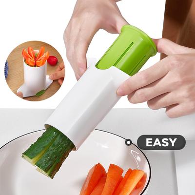2025 Nuovi Utensili da Cucina Gadget Grattugia per Carote Cetrioli Taglierina a Lama Spirale Utensili da Cucina Affettatrice per Frutta Verdura Acciaio Inossidabile