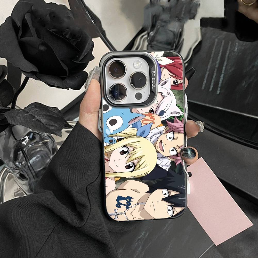 ANIME Y-FAIRY TAIL Phone Case For iPhone17, 16,15,14,13,12 Pro Max Black Candy Matte Shockproof Cover
