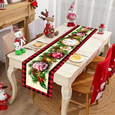 Merry Christmas Santa Claus Table Runner 2025 Christmas Decoration For Home Xmas Gifts Cristmas Gifts Navidad Natal New Year