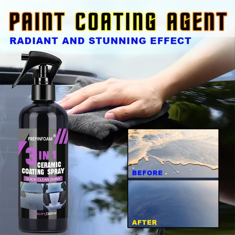 Rivestimento Ceramico Nano per Auto 3 in 1 Rivestimento Liquido Strato Idrofobo di Cristallo Nano Agente Rivestimento Lucidante per Vernice Lucidatura Rivestimenti Nano