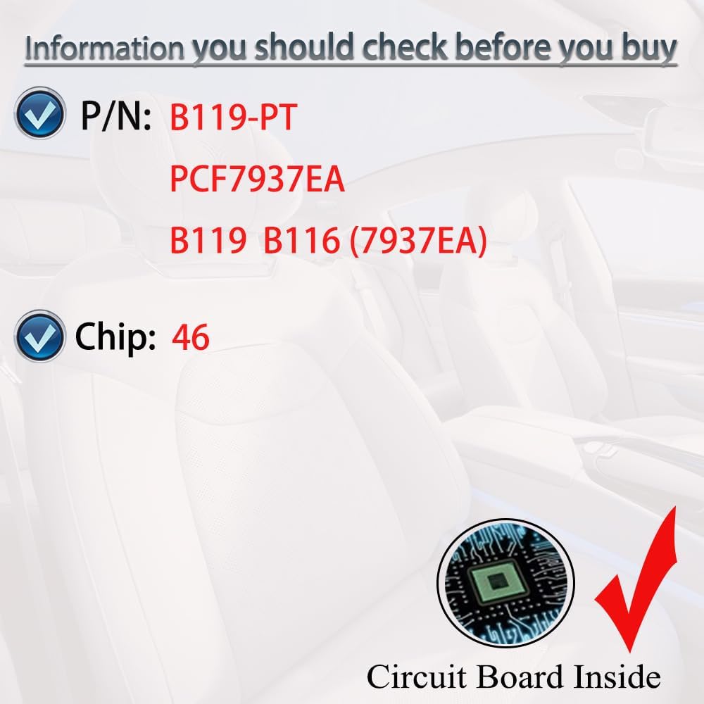 Key Fob Replacement Fits for Chevy Camaro Colorado Cruze Equinox Impala Sonic Malibu GMC Terrain Sierra Yukon Canyon Buick Encore Lacrosse Regal Car