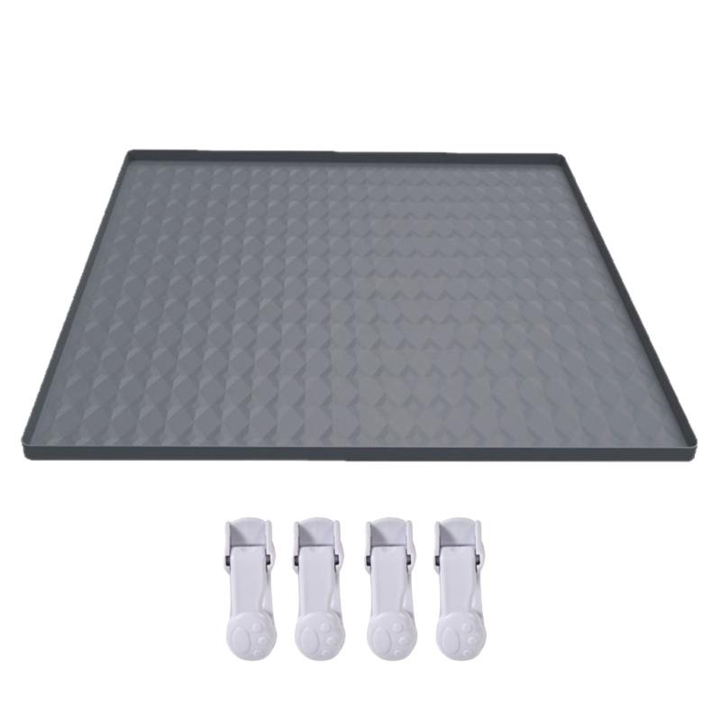 

Nontoxic Silicones Pet Pee Pad Washable Leakproof Mats with Fixing Clip Reusables Dog Urine Pad for Dog Potty Training