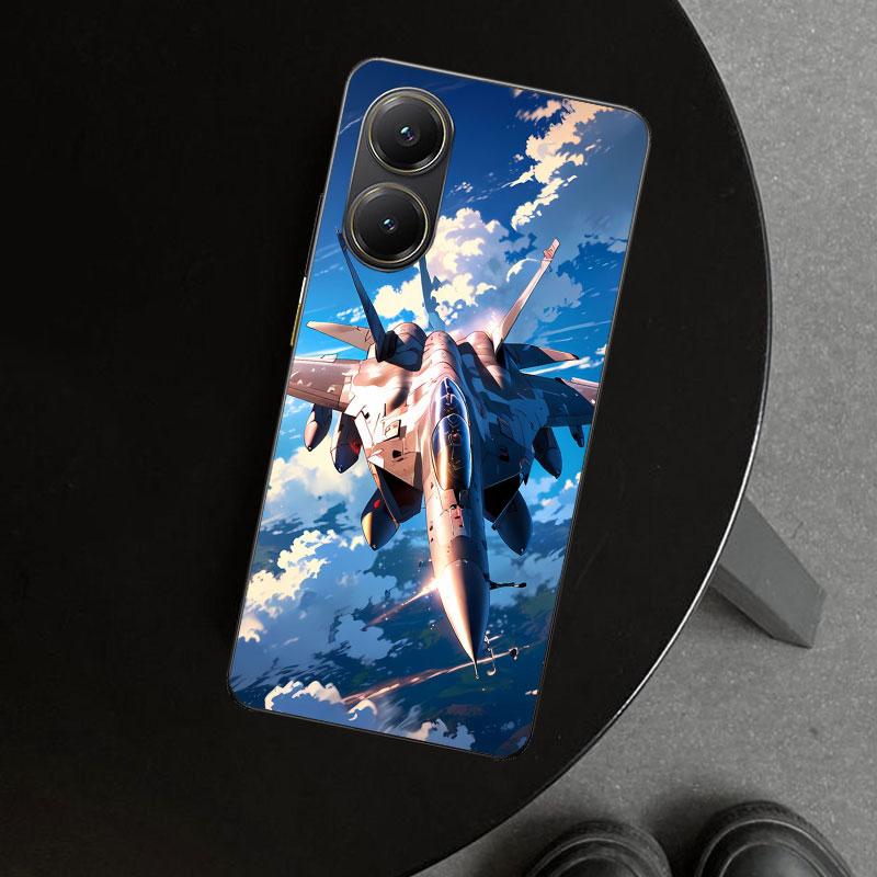 Aircraft Airplane Cool Phone Case Cover for Xiaomi Poco X6 X5 X7 Pro F7 Ultra Redmi 15C 15 13C 13 12C 12 10C 10 10A 9C 9A 9T 9 C