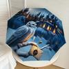 1PC Hogwarts Owl Umbrella-8-Rib Reinforced, Automatic Open, Lightweight & Durable, Cute Fashion Accessory for Outdoor, D2672