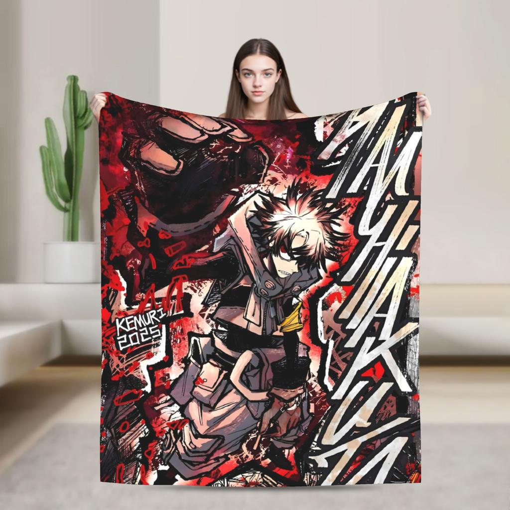 Gachiakuta Manga Rudo Decke Qualität Warm Weich Überwurfdecke Winter Flugzeugreise Wohnzimmer Lustige Tagesdecke