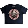 Guns N' Roses Ladies Crop Top: Classic Logo (Medium)