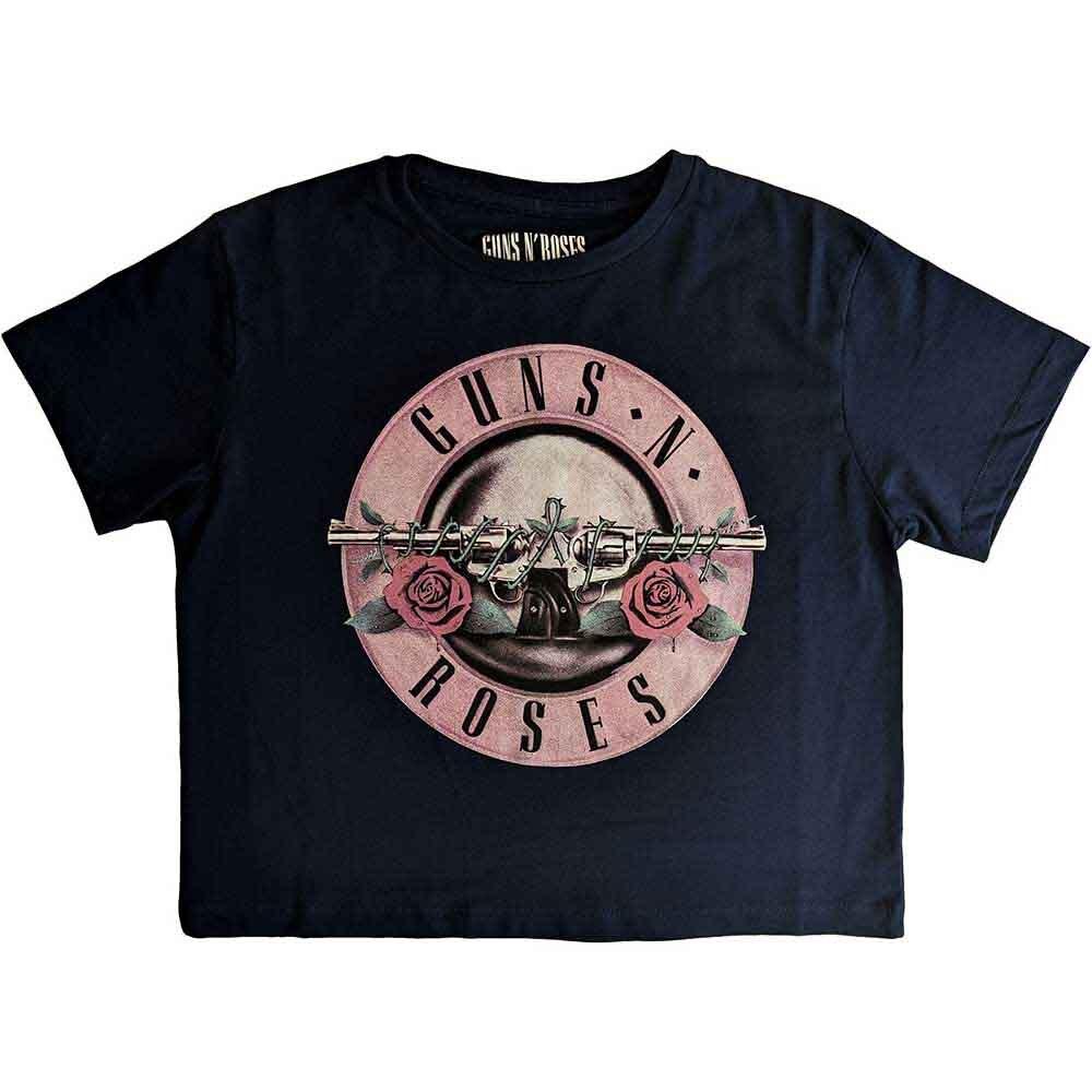 Guns N Roses Ladies Crop Top: Classic Logo (Medium) M