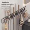Stainless Steel Wall-Mounted Mop and Broom Holder
